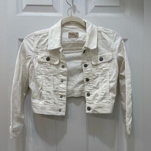 Kids White Jean Polo Ralph Lauren Jacket Size 6X